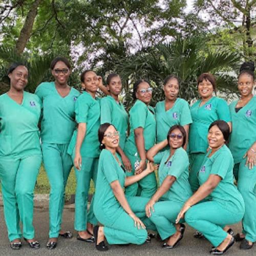 Nursing students learning