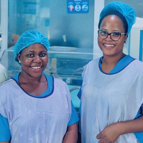 Nurse caring for patient